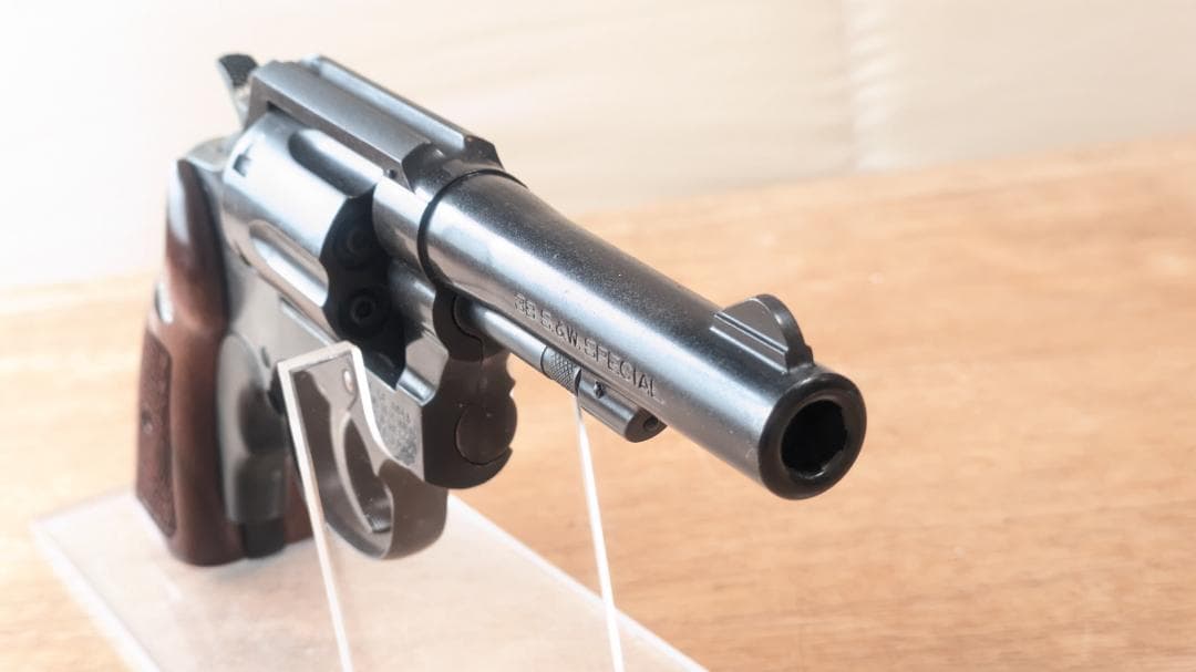 コクサイ　S&W M10 FBI SP HW モデルガン 限定木グリ