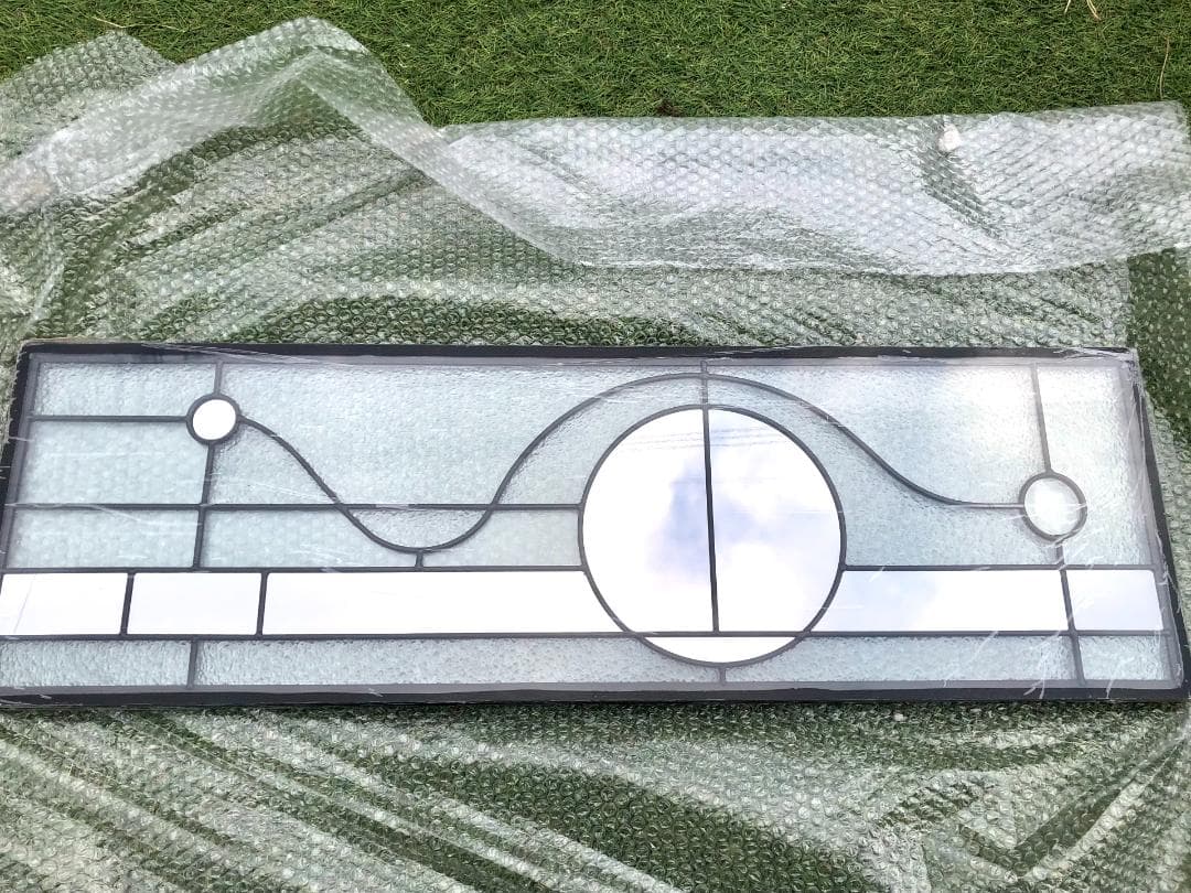 大型 ステンドグラスパネル 三重構造 高性能 住宅 玄関ドアリフォーム