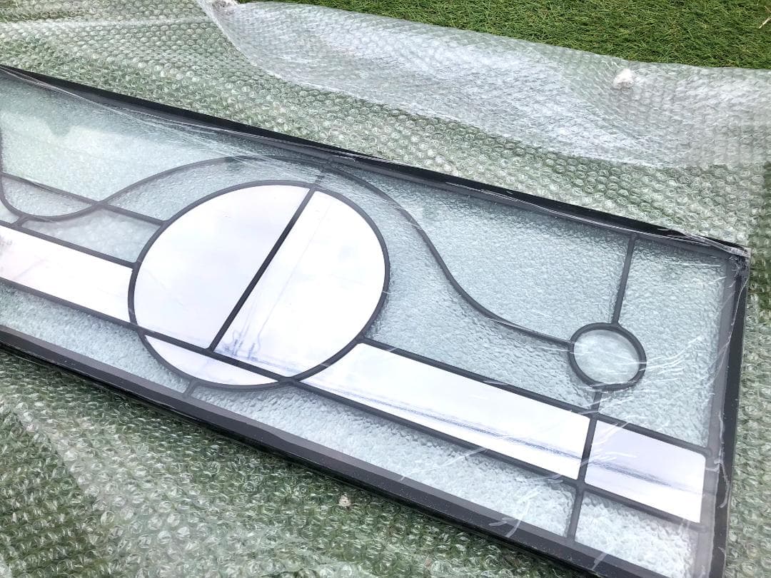 大型 ステンドグラスパネル 三重構造 高性能 住宅 玄関ドアリフォーム