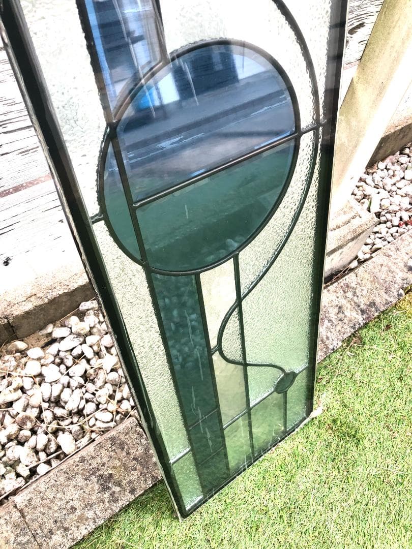 大型 ステンドグラスパネル 三重構造 高性能 住宅 玄関ドアリフォーム