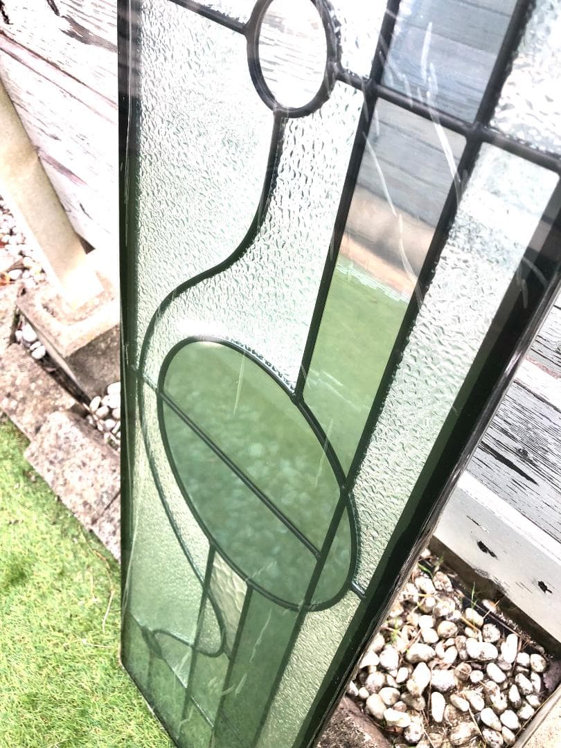 大型 ステンドグラスパネル 三重構造 高性能 住宅 玄関ドアリフォーム