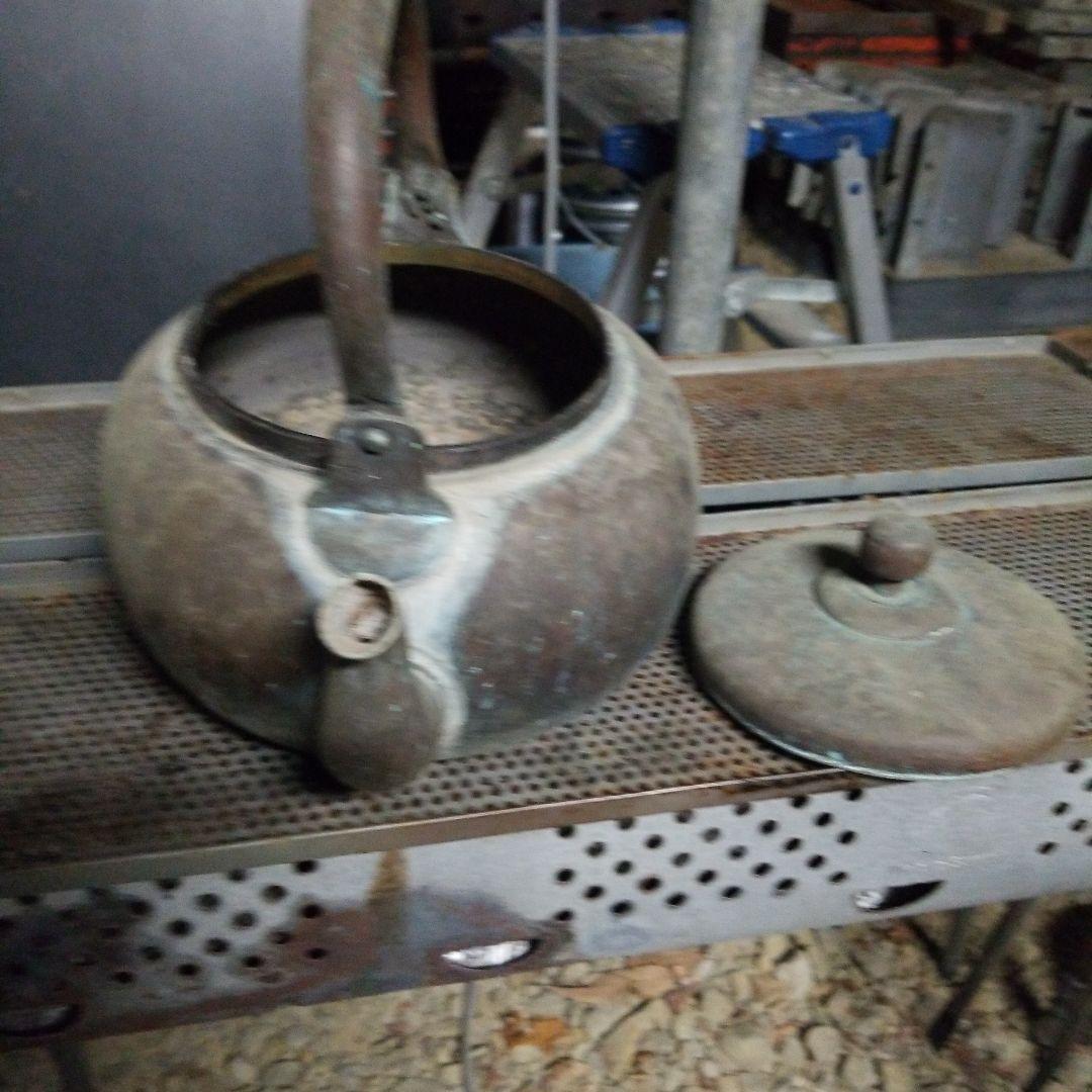 茶道具 刻 鳳凰 風炉 富士釜 時代物(BB527) 茶道具】般若勘渓作 百陀釜