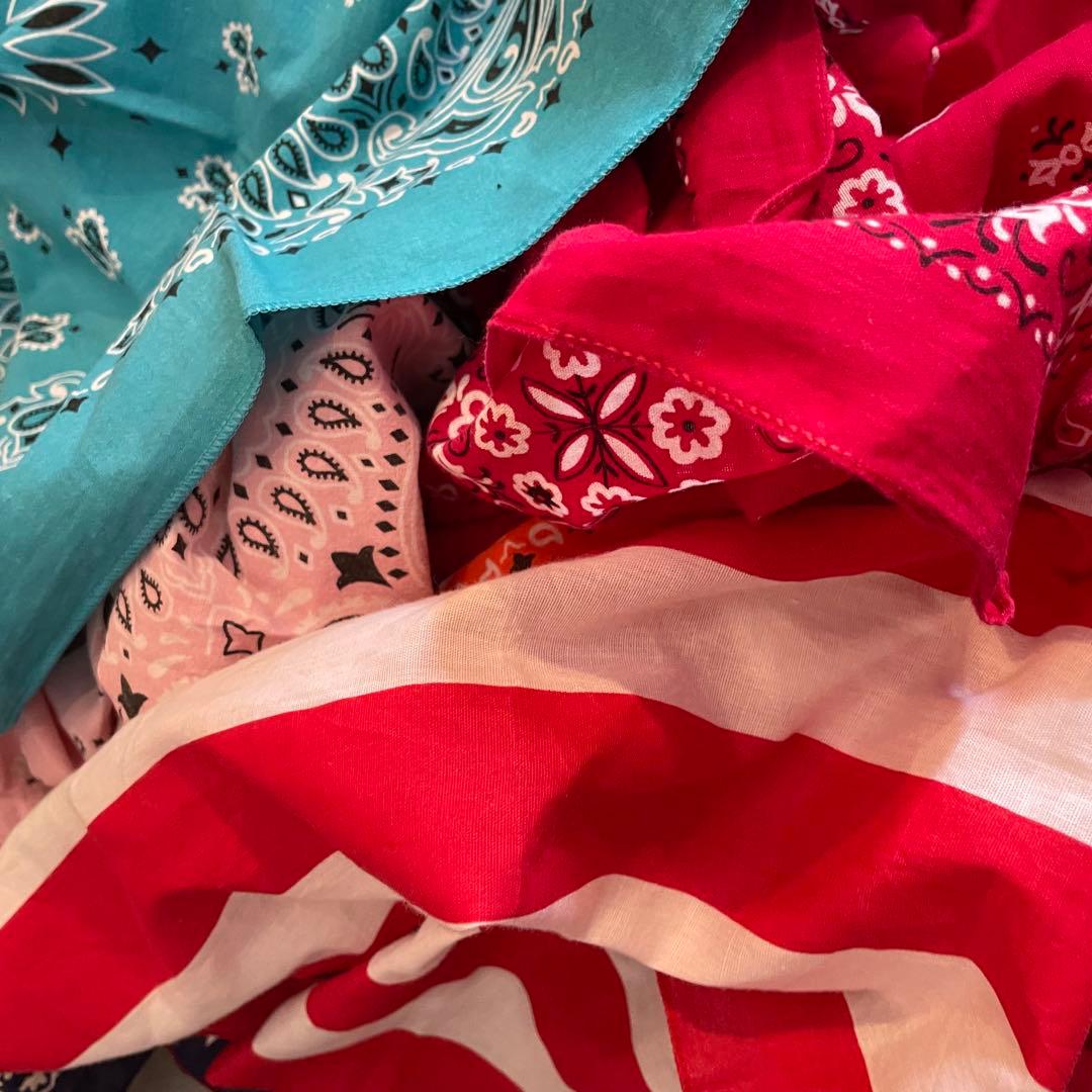 バンダナ　30枚　まとめ売り　ALL USA製　60~00s ビンテージ