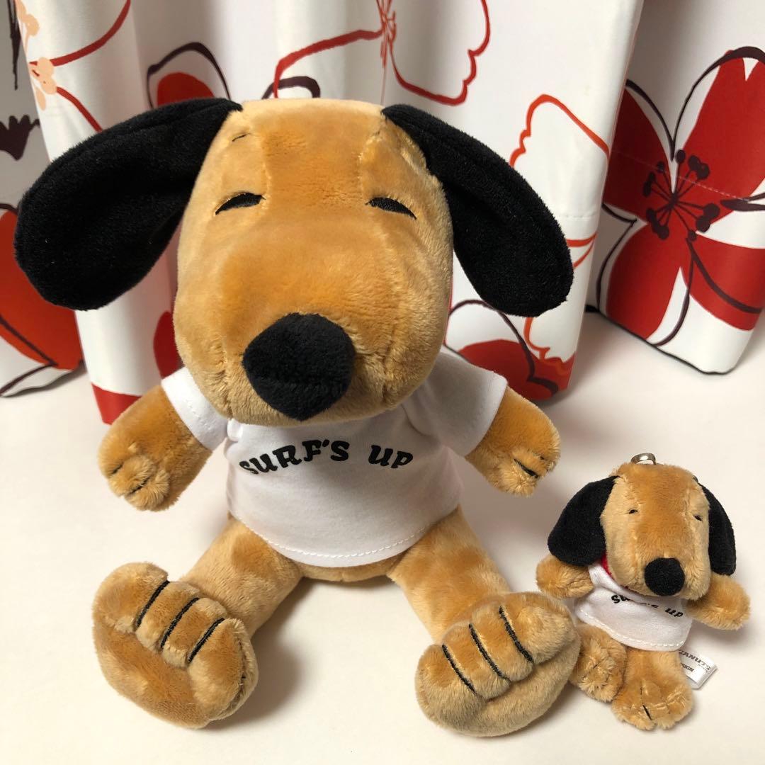 moni モニ 日焼けスヌーピー ハワイぬいぐるみマスコットキーホルダー