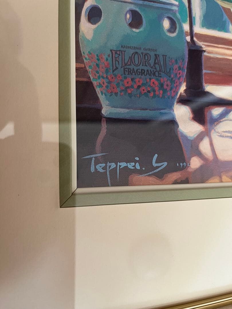 笹倉鉄平「窓辺」フレーム付き プリント ポスター インテリア 笹倉鉄平