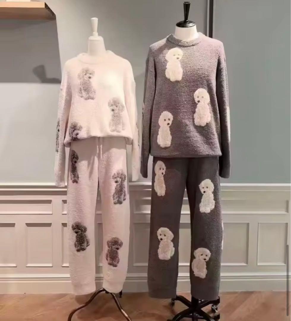 新品！トイプードルプルオーバーふわもこ上下セット⭐︎ピンク