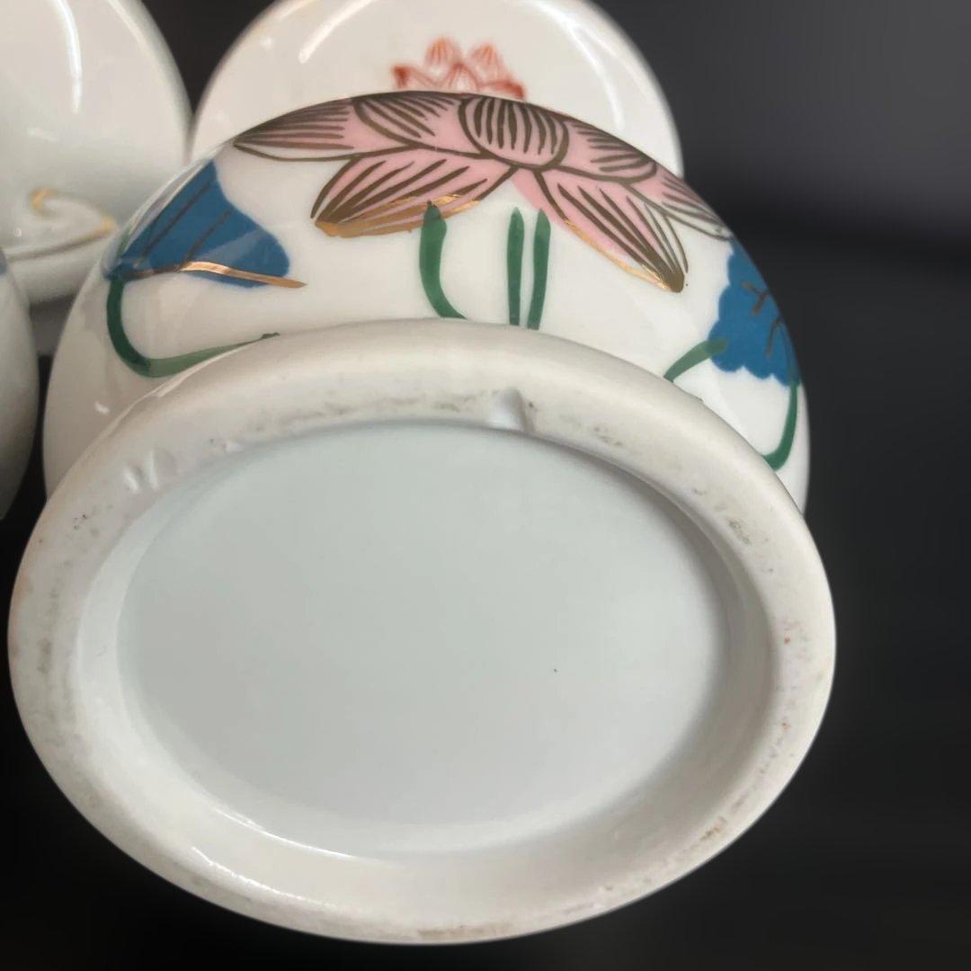 仏花瓶 蓮柄の陶器花瓶2個セット 一対 - メルカリ