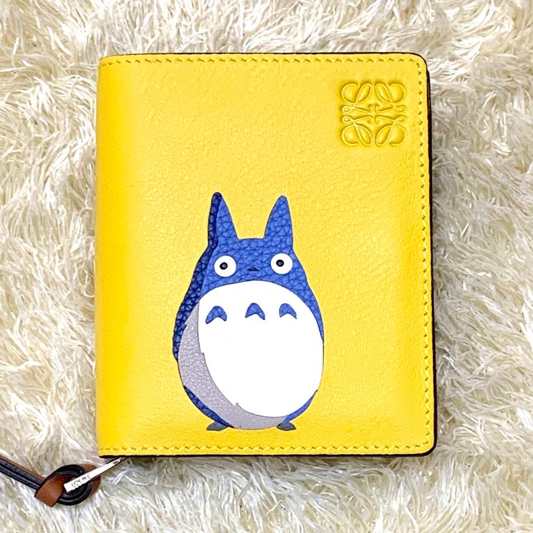 付属品付 未使用級 極美品 ロエベ×ジブリコラボ トトロ 折り財布