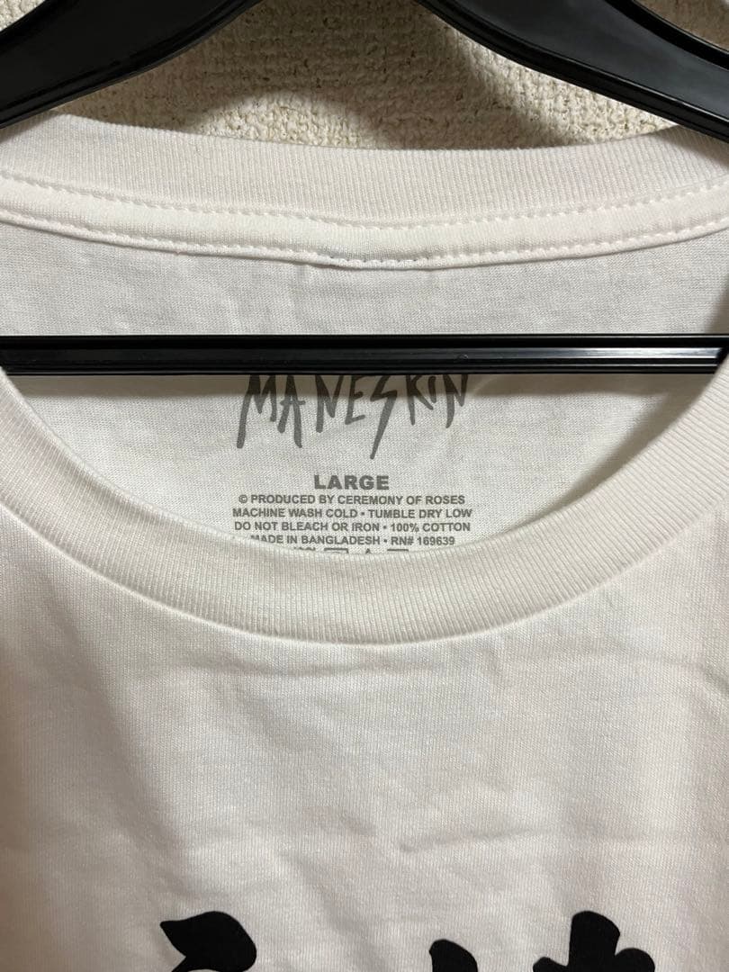 マネスキンManeskin Tシャツ日本限定RushツアーLサイズ|mercari