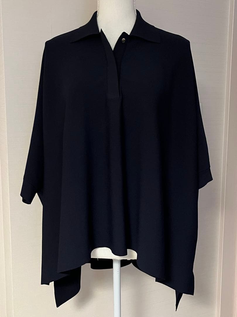 <美品> アドーア クリアドライニットポロ