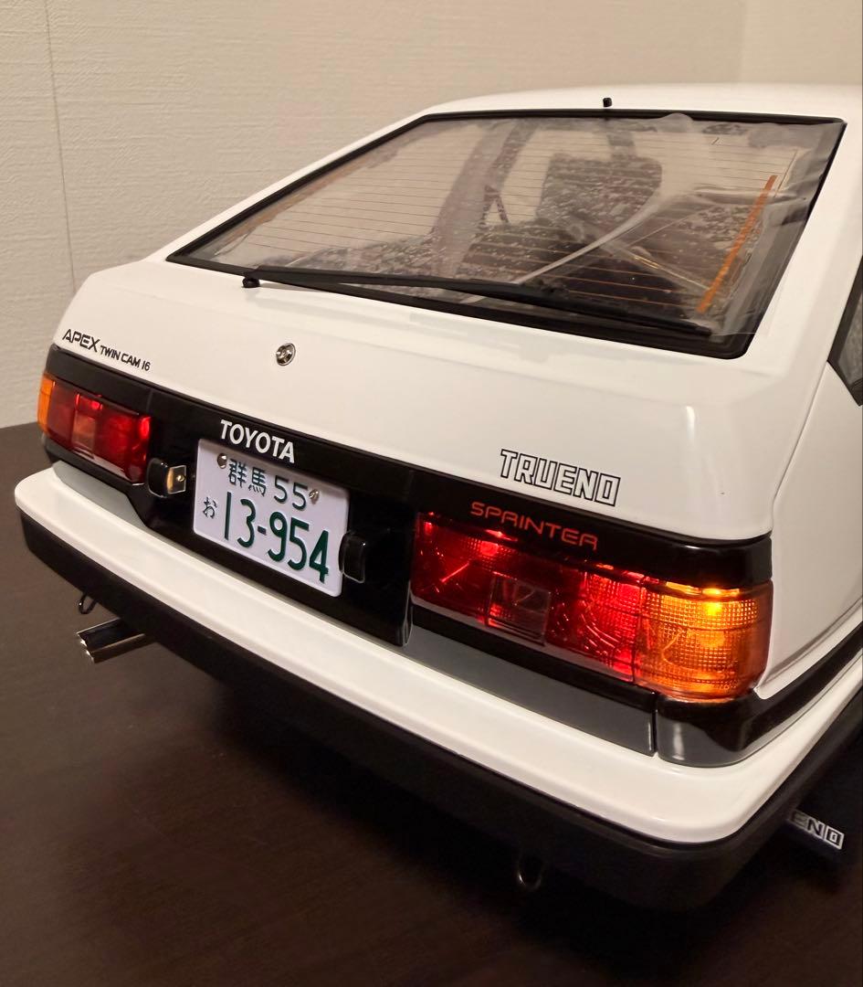 ディアゴスティーニ1/8 頭文字DのAE86ハチロクカスタム完成品