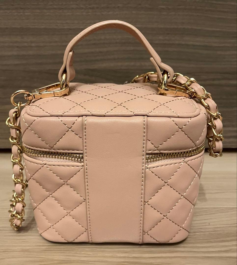 Darich キルティングスクエアミニバッグ　ピンク