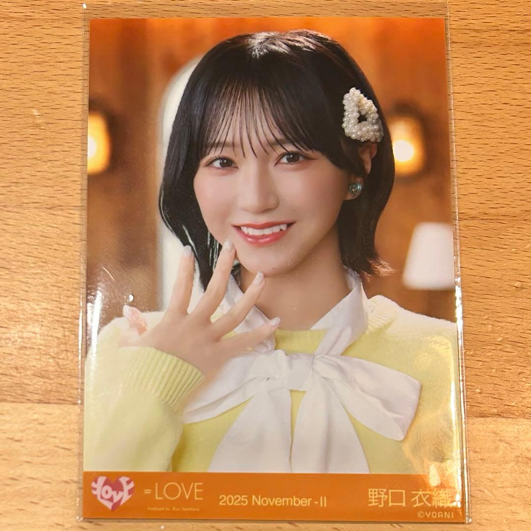 LOVE イコラブ 野口衣織 木漏れ日メゾフォルテ 生写真 ヨリ - メルカリ