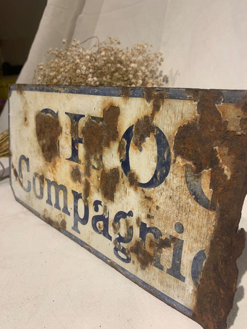 フランス アンティーク ホーロー サインプレート ストリートプレート