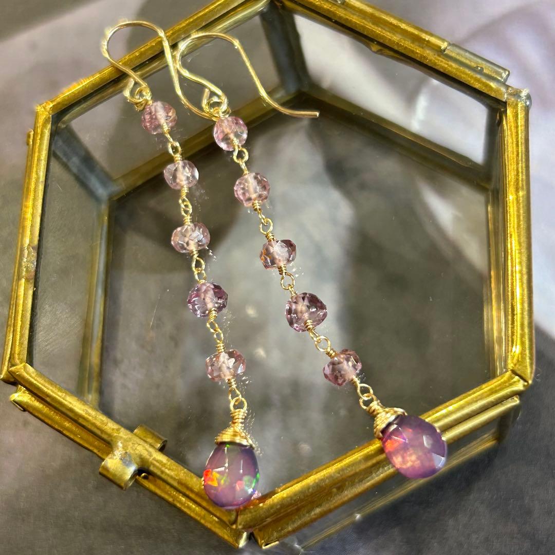 専用✳︎14kgf マラヤガーネット ドラゴンガーネット ブレスレットとピアス