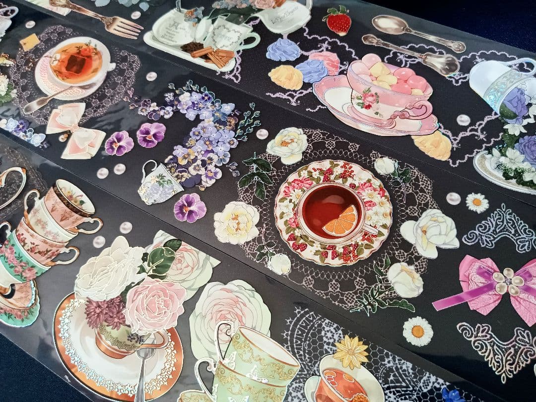 巻売 548☆ 海外 マスキングテープ マステ PET 装飾 人物 銀ホロ