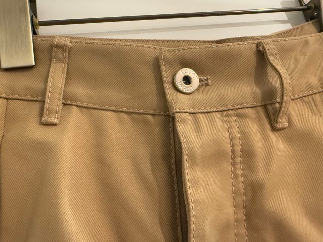 新品未使用タグ付！LOEWE チノパン　ロエベ　38 ベージュパンツ　オーバー