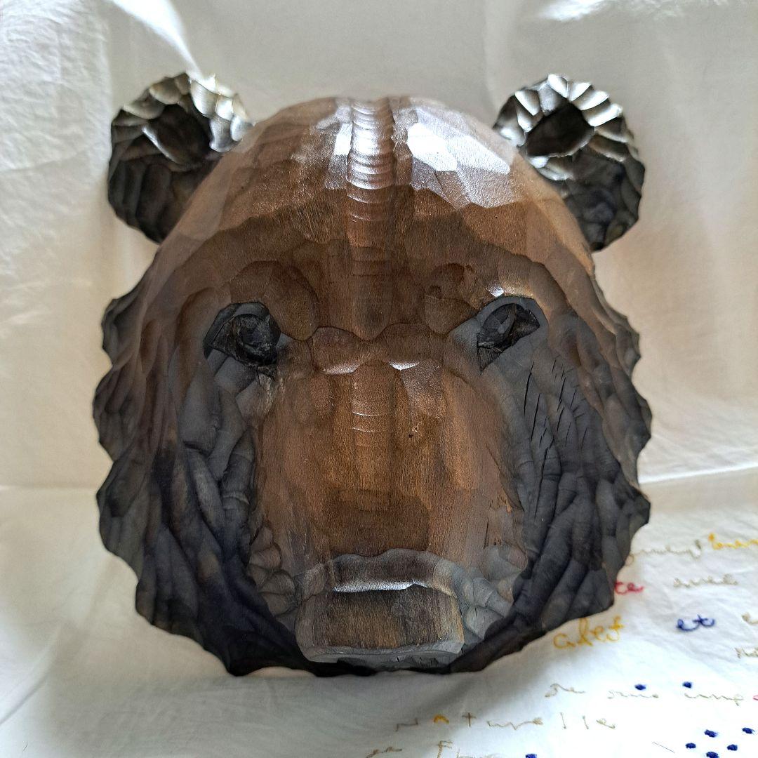 みきおさんの熊 伊藤幹男 木彫りのくま 熊 民藝品 アイヌ 熊