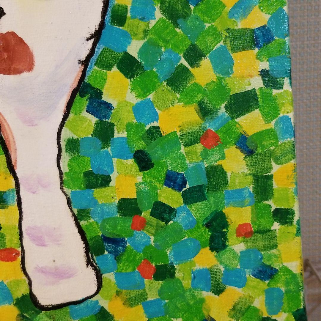 油絵 Yumiko様専用確認 友だちの歌を聴く犬