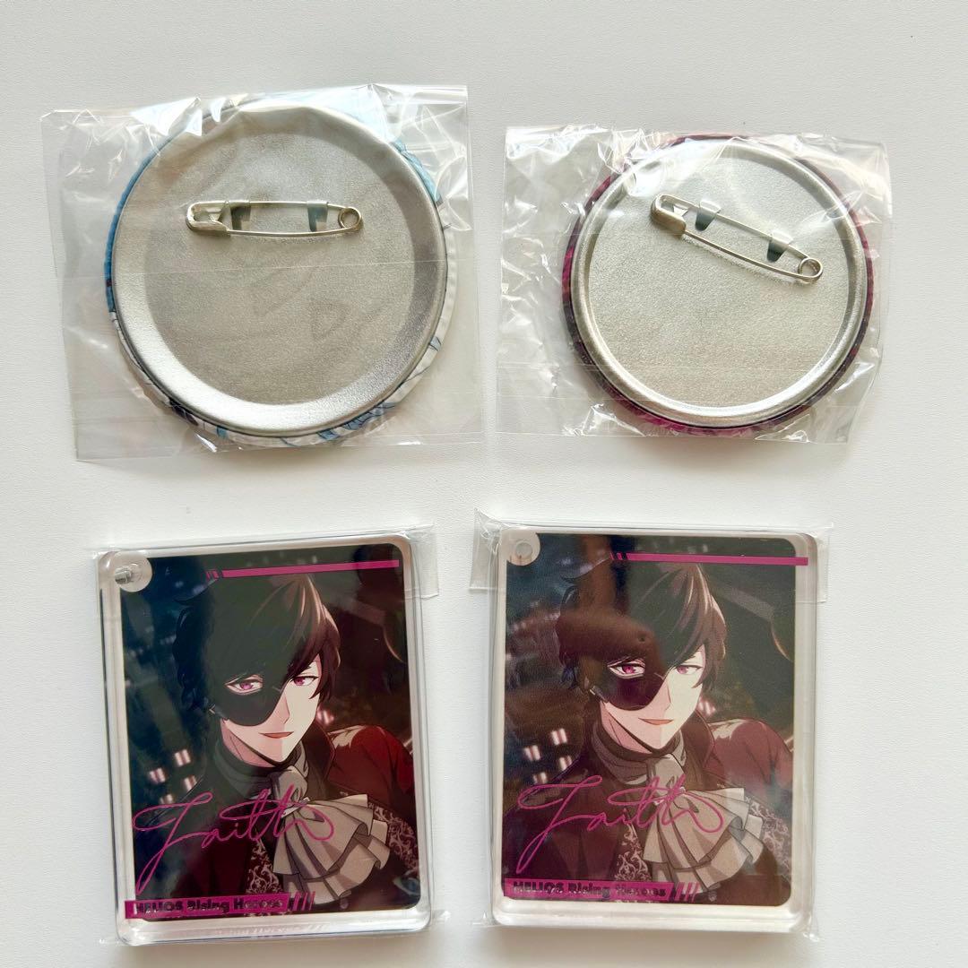 エリオスライジングヒーローズ エリオスR 缶バッジ アクキー 4点