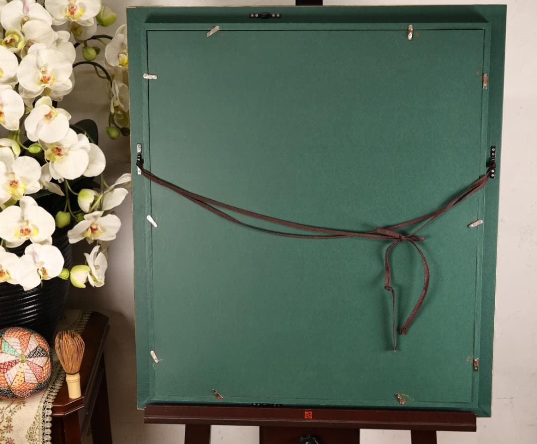 【模写】　藤田嗣治 「 猫 」　10号　油彩　サイン　タトウ　黄袋　BK094