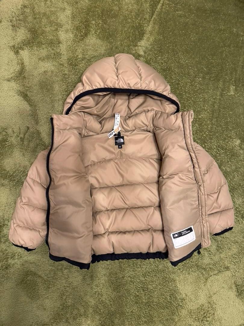 THE NORTH FACE フード付きダウンジャケット ベージュ