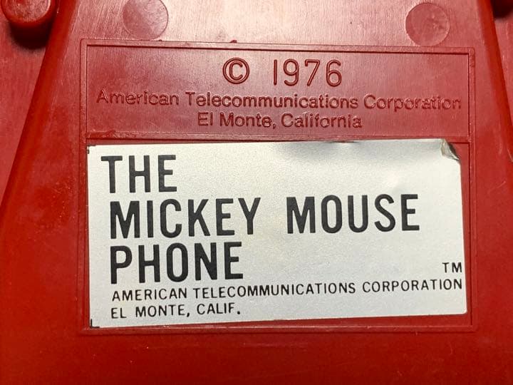 Disney ミッキーマウス電話機 特製ミッキーマウス電話機 ディズニー会