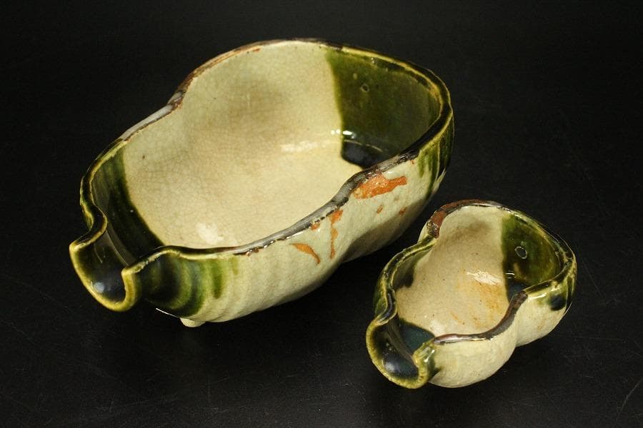 水墨画家 李庚 染付皿・蕎麦猪口7個まとめ売り