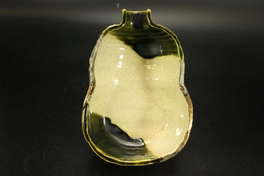 織部焼 瓢箪型器 深皿 大小七客 和食器 向付(メ1594)