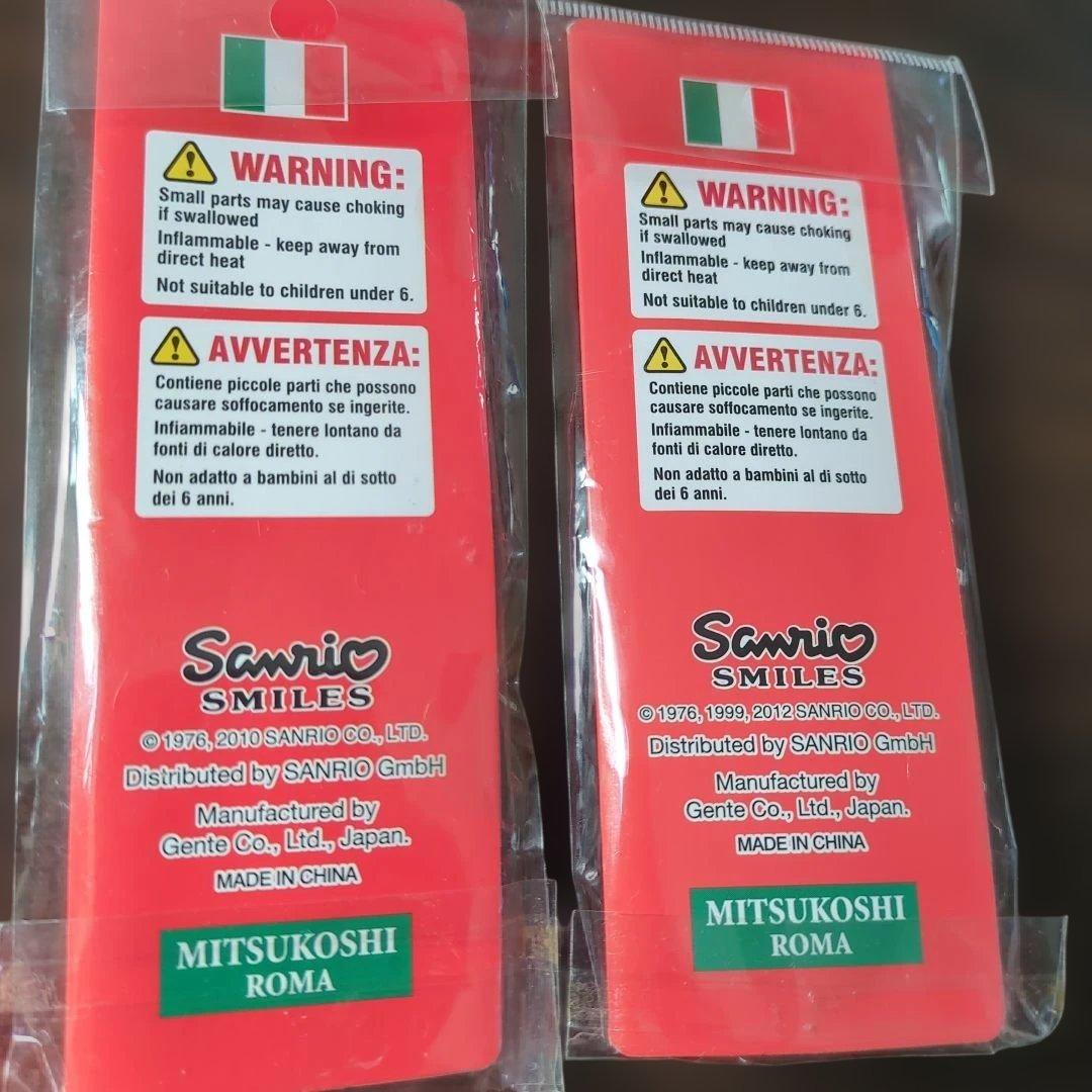 ハローキティ イタリアローマ ストラップ 2個セットご当地　真実の口　コロッセオ