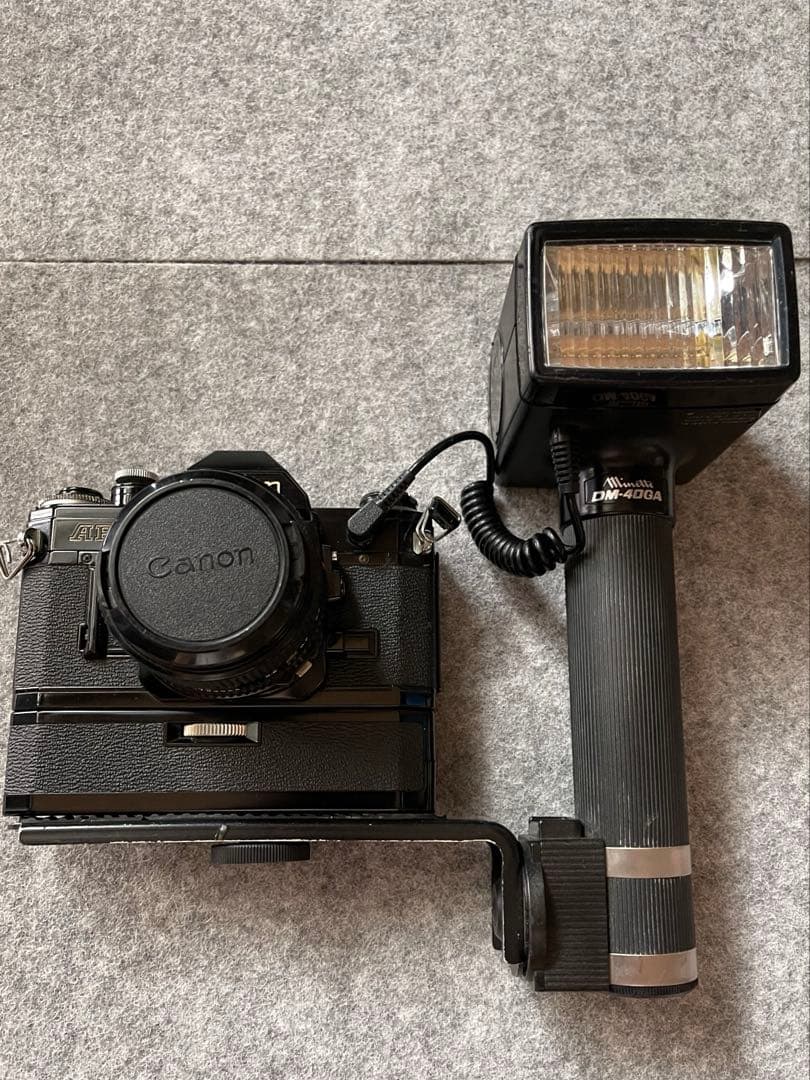 ☆Canon AE-1 フィルムカメラ + フラッシュ+パワーワインダー ほか