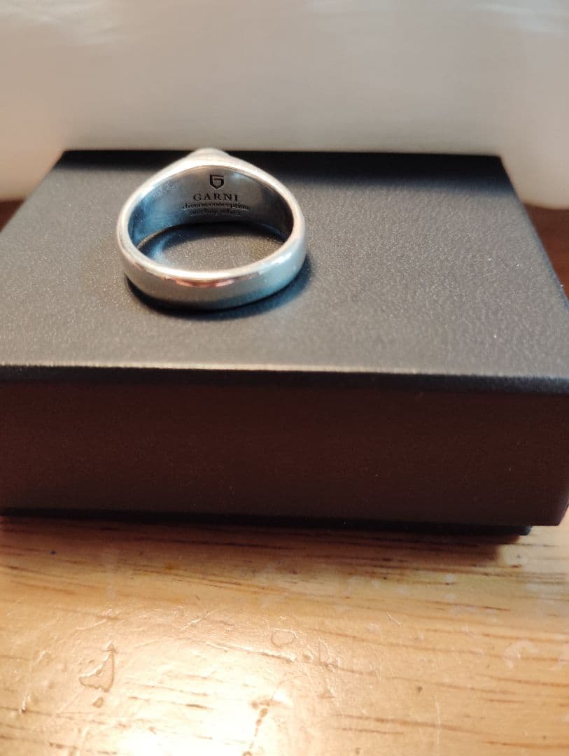 GARNIラウンドスト-ンタ-コイズSサイズシルバーリング