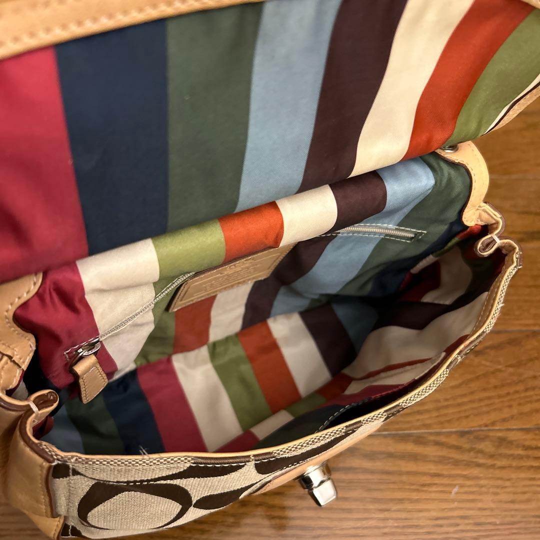 コーチ ショルダーバッグ ベージュ/ブラウン