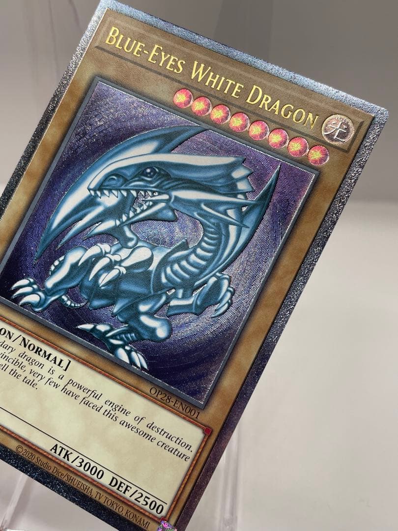 希少 EU版 青眼の白龍 レリーフ 遊戯王 OTS