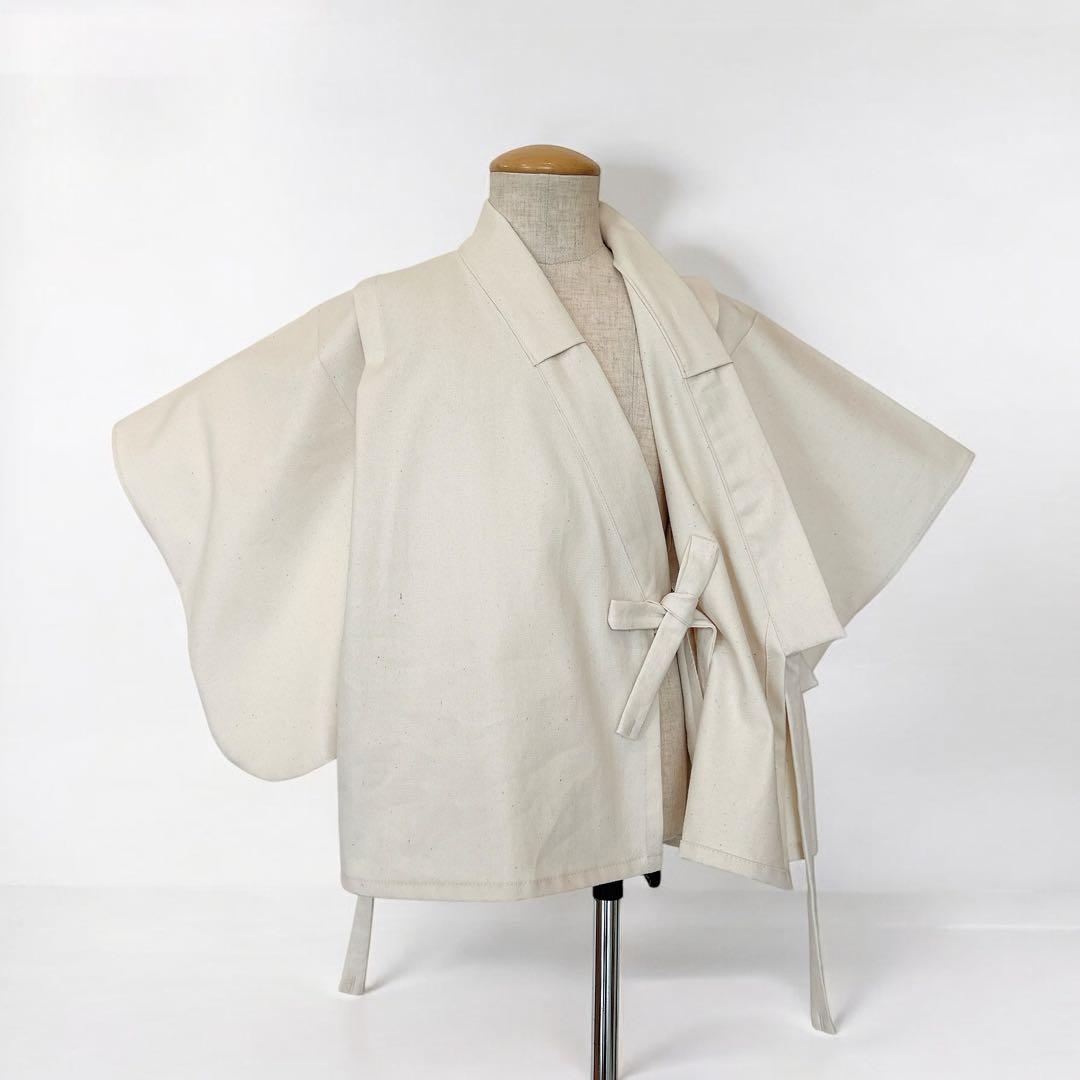 ぽよよ★［麻の葉ライト］羽織袴3点セット ハンドメイドꕤ七五三 5歳男の子