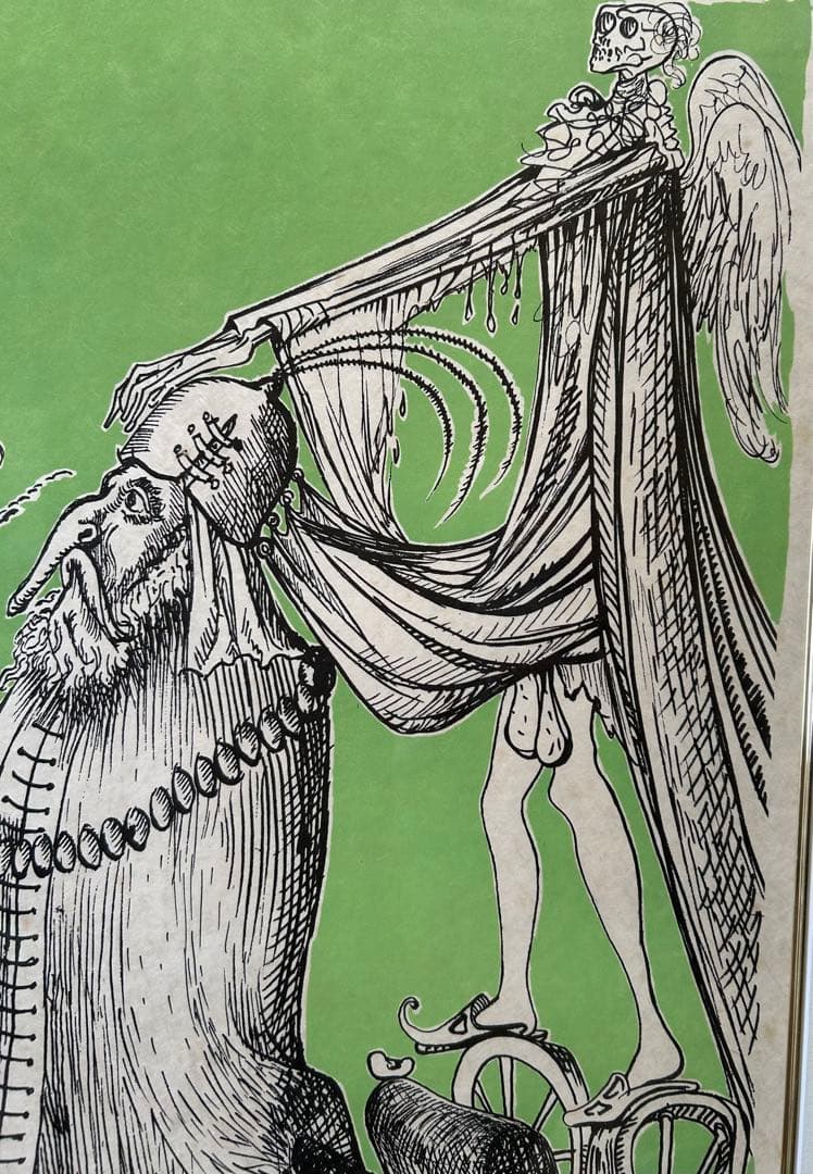 サルバドール・ダリ リトグラフ『パンタグリュエルのおかしな夢』1973