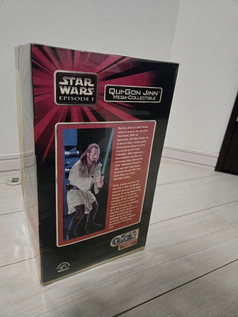 スター・ウォーズ エピソード1 クワイ＝ガン・ジン メガコレクティブル 箱付き