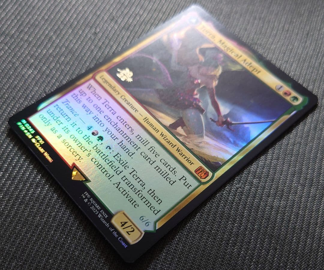 mtg 稀少エラー 反転ホロ 魔導戦士ティナ 金箔 プレリリース プロモ