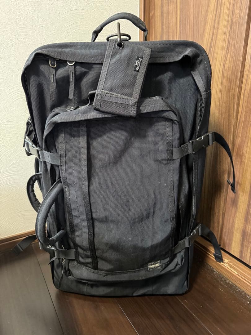 美品⭐️ポーター スーツケース トロリー Porter 3way 黒 未使用品 PORTER ポーター タイム トロリーバッグ(S) 655-17871 日本製 : スーツ