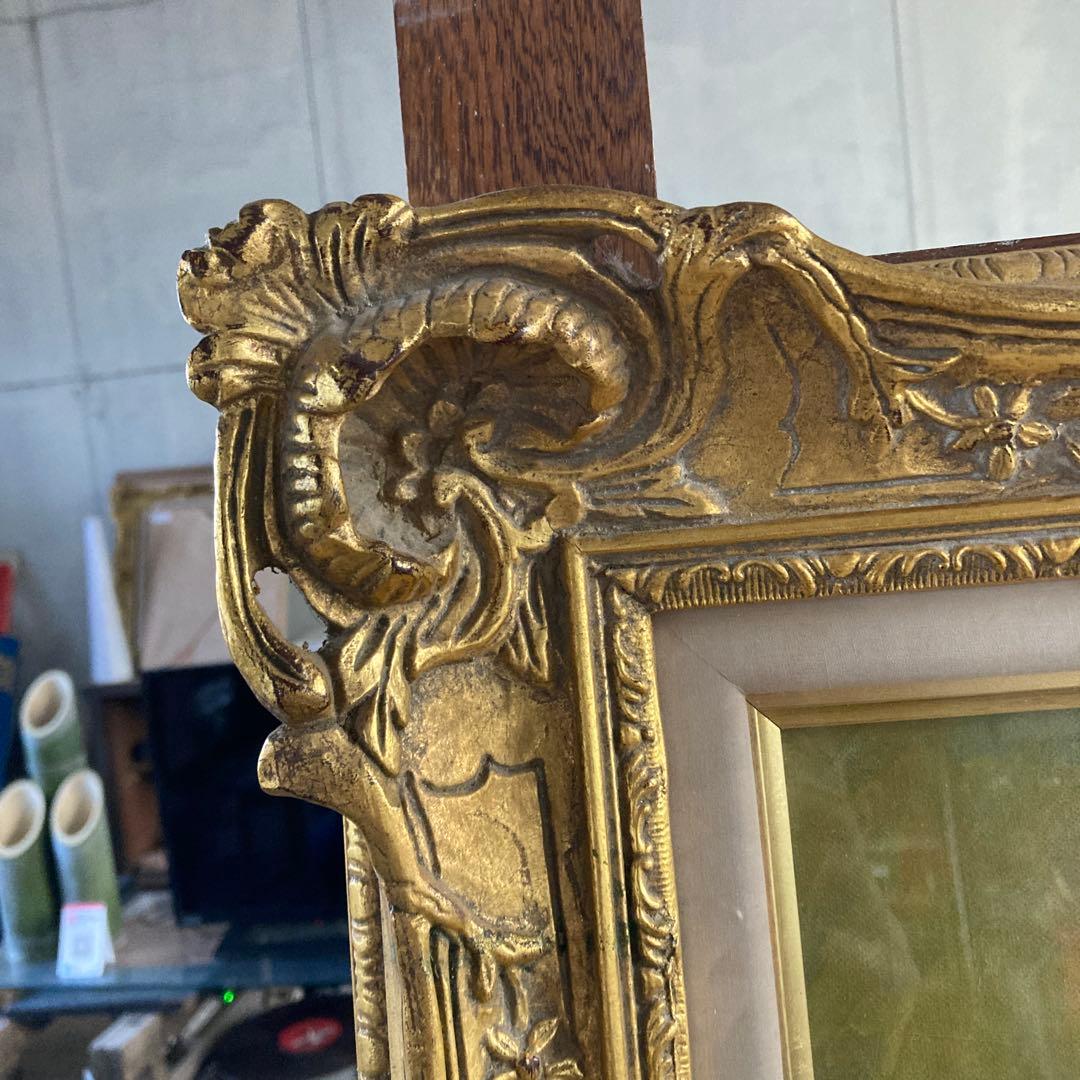 サイン￼ K.Sasaki 赤い薔薇の油彩画 F10号 額装済み 古画