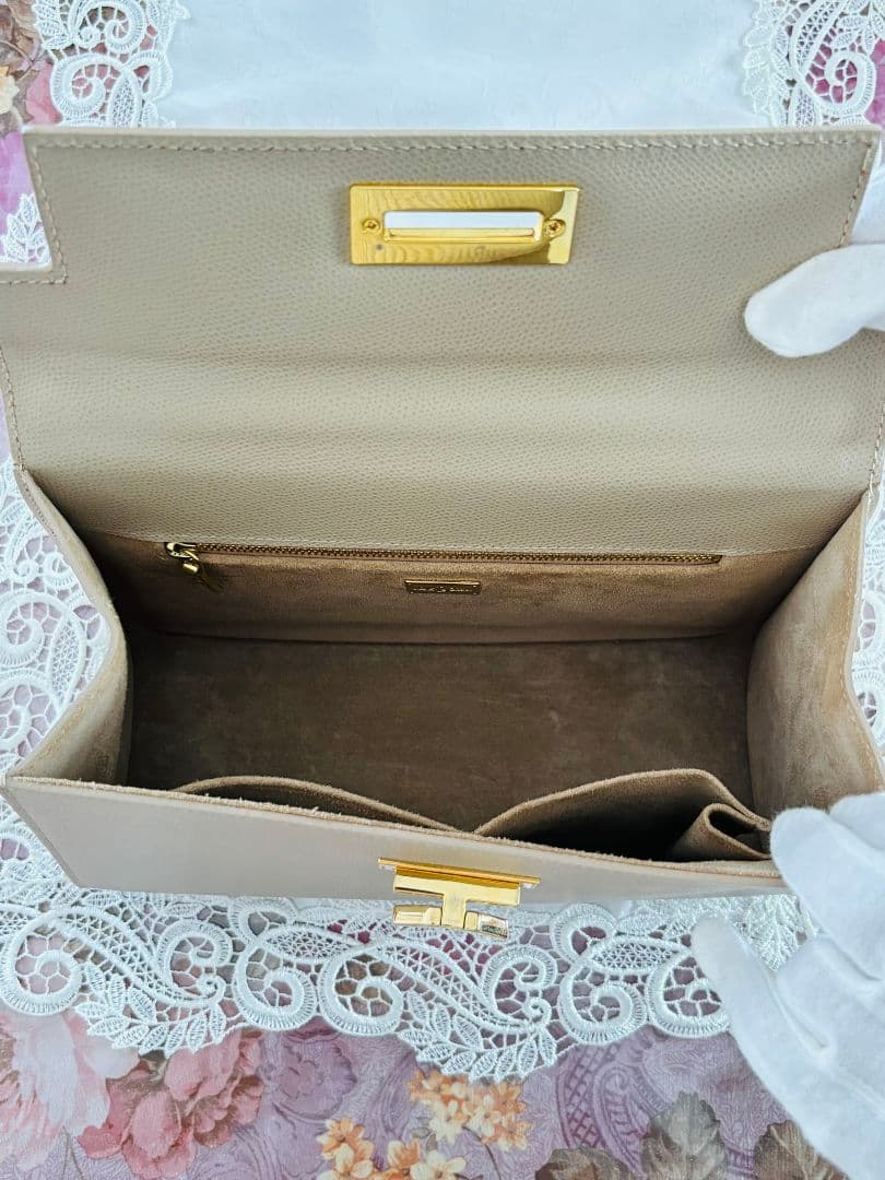 カルボッティ　エレナ　ELENA 2way レザー　ベージュ系　中古品　美品