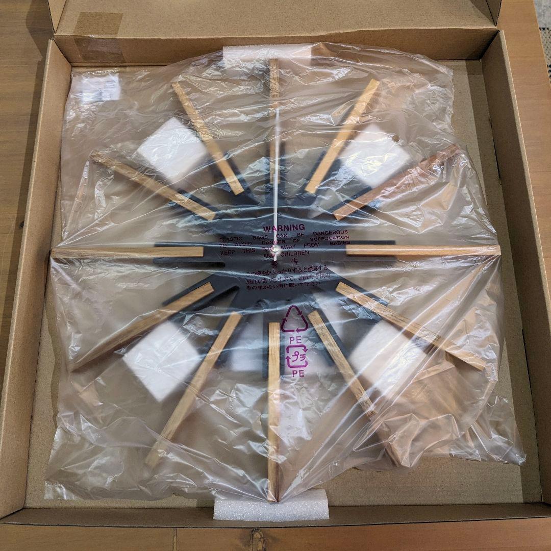 【新品】 インターフォルム 掛け時計 シリオ CL-3346 ブラック 44㎝