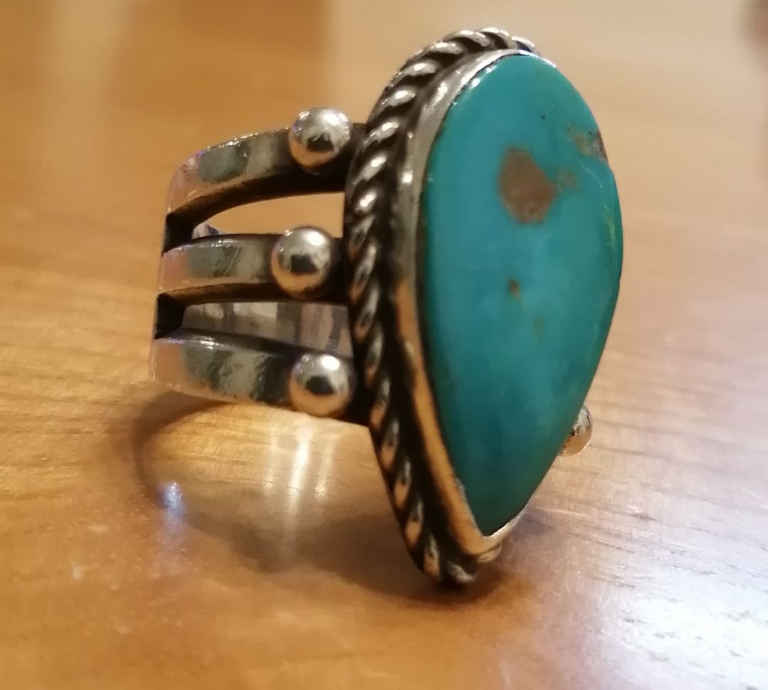 Herman Smith ハーマンスミス キングマンターコイズ リング！ナバホ