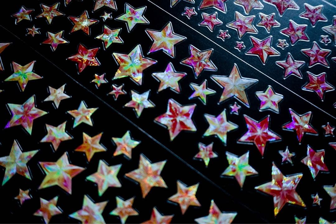 海外マスキングテープ巻売り 星屑漫遊・ピンク 装飾マスキングテープ