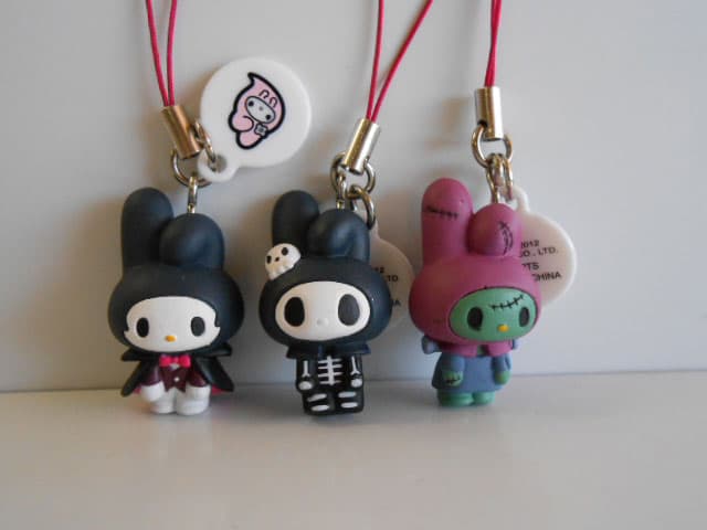 ♯Iwm19GZ マイメロディ モンスター マスコット ストラップ 6種
