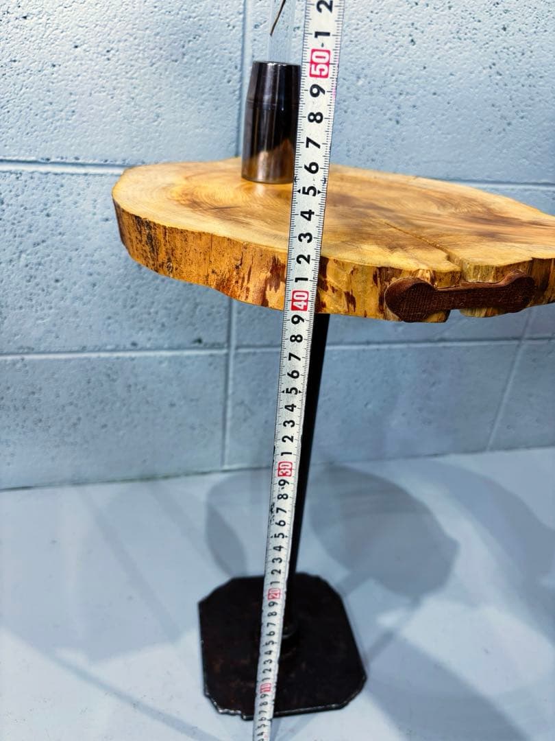 榧輪切りサイドテーブル ナイトテーブル コーヒーテーブル 観葉植物起き