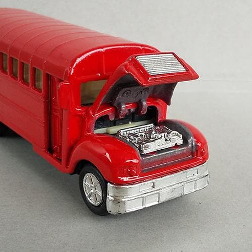 ボンネットバス 全長12cm ダイキャスト製 プルバック 希少 レア 中古