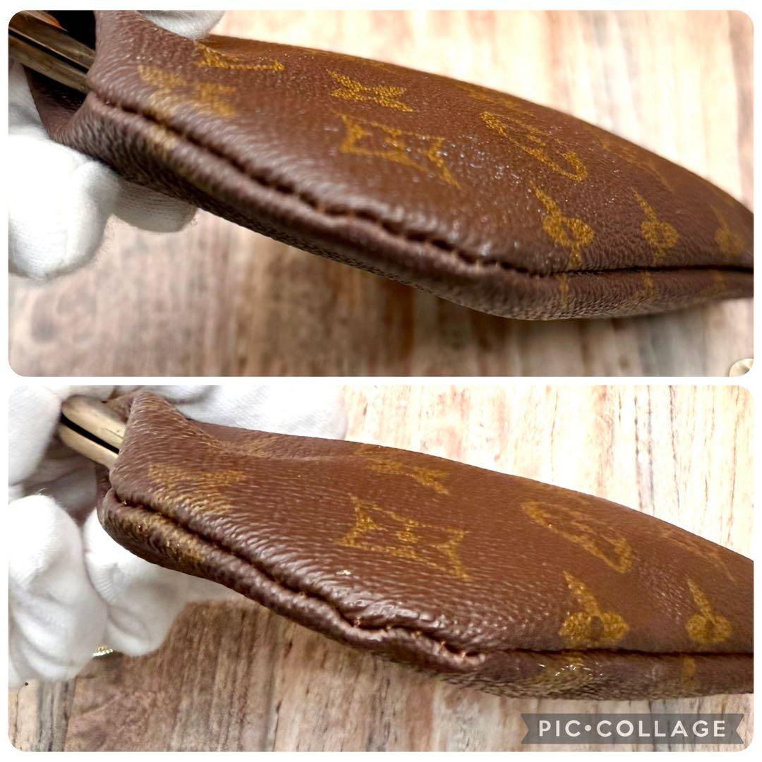 ⛄️極美品⛄️ルイヴィトン　モノグラム　がま口　ポーチ USAバケット付属品#612