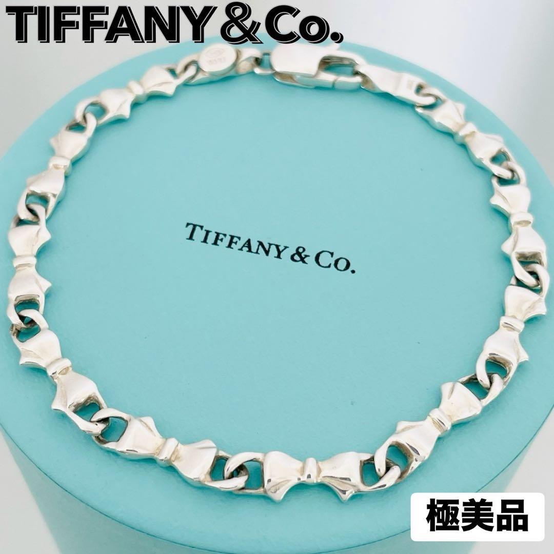 極美品★ティファニー バングル パフリボン シルバー SV925 ブレスレット