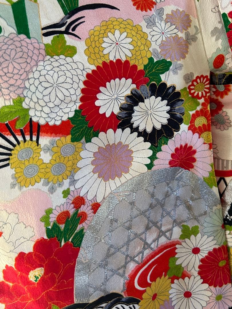 3歳　アンティーク正絹着物